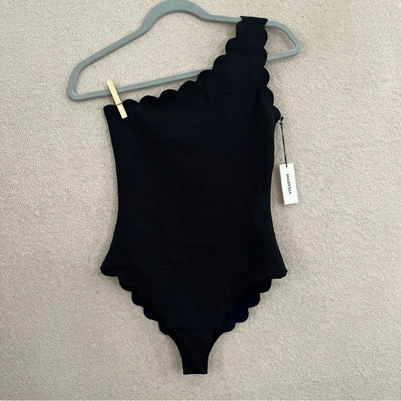 Marysia Black/Navy Blue Santa Barbara Reversible One-Piece Swimsuit-Women’s XS - Picture 9 of 15
